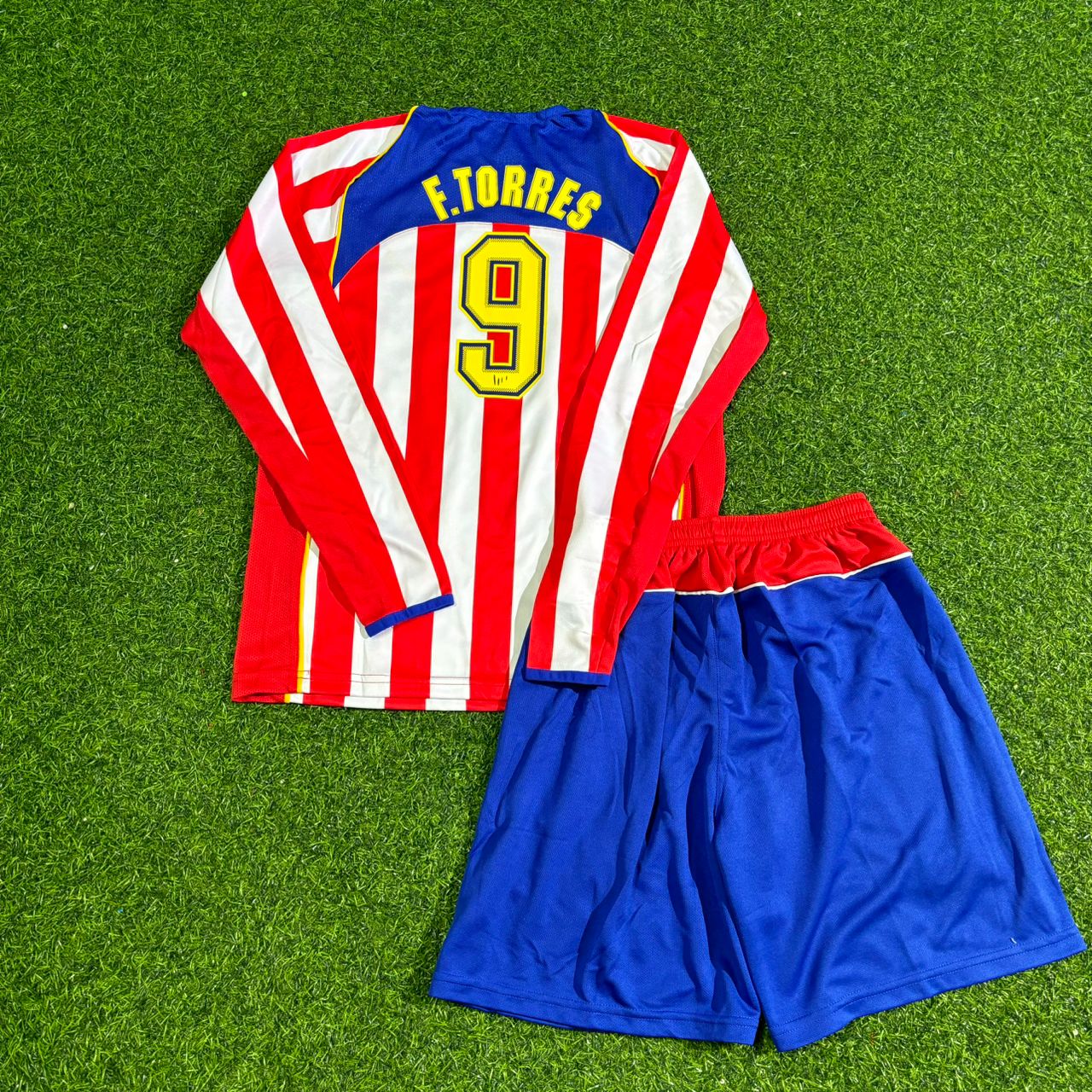 Fernando Torres Atlético Madrid Kids 2004-2005 Spider-Man Long Sleeve Retro Football Jersey Kit