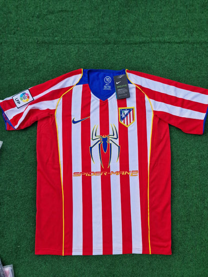 Fernando Torres Atletico Madrid 2004 2005 SpiderMan Retro Football Jersey Kit