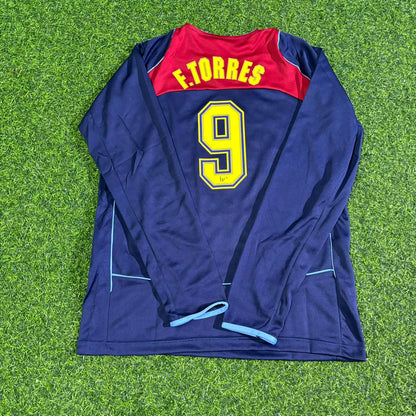 Fernando Torres Atlético Madrid Spider-Man 2003 Long Sleeve Kids Retro Football Jersey Kit