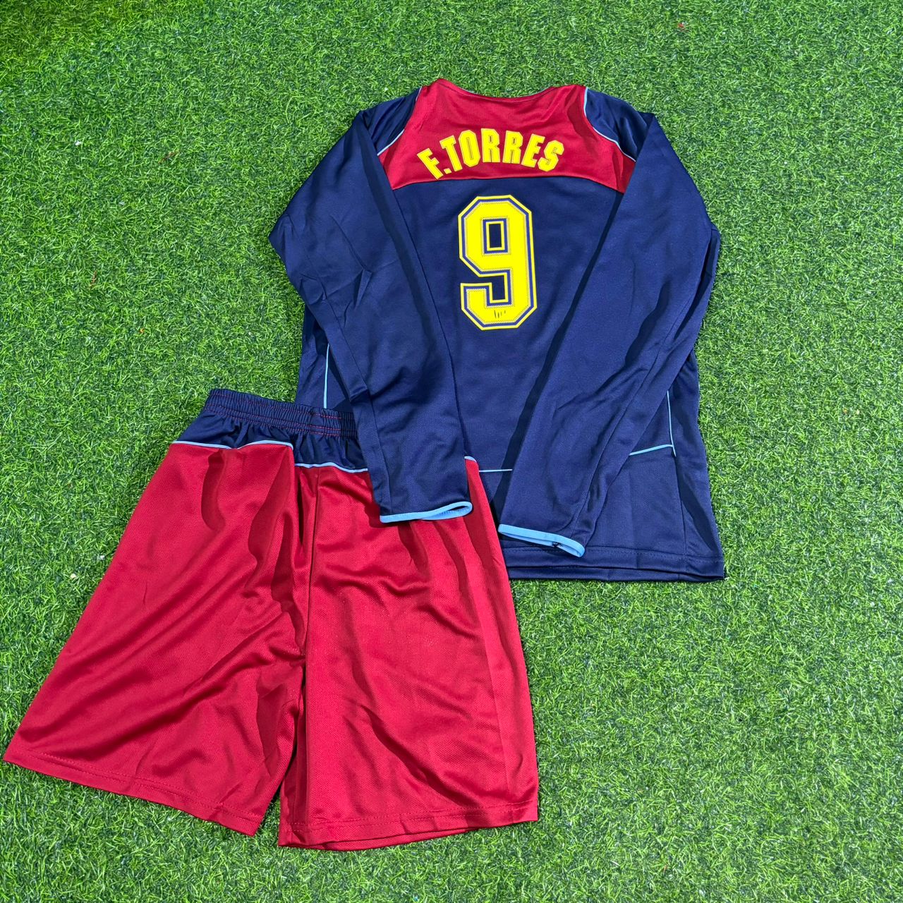 Fernando Torres Atlético Madrid Spider-Man 2003 Long Sleeve Kids Retro Football Jersey Kit