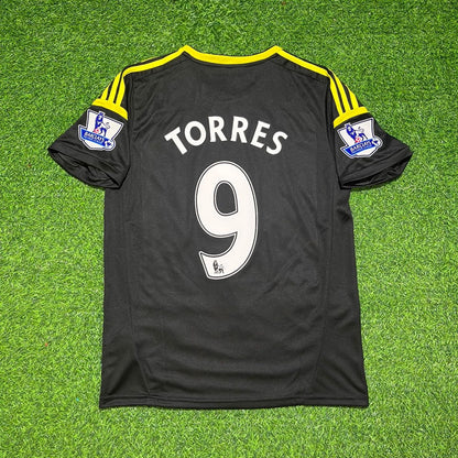 Fernando Torres Chelsea 2012/2013 Black Yellow Retro Football Jersey Kit
