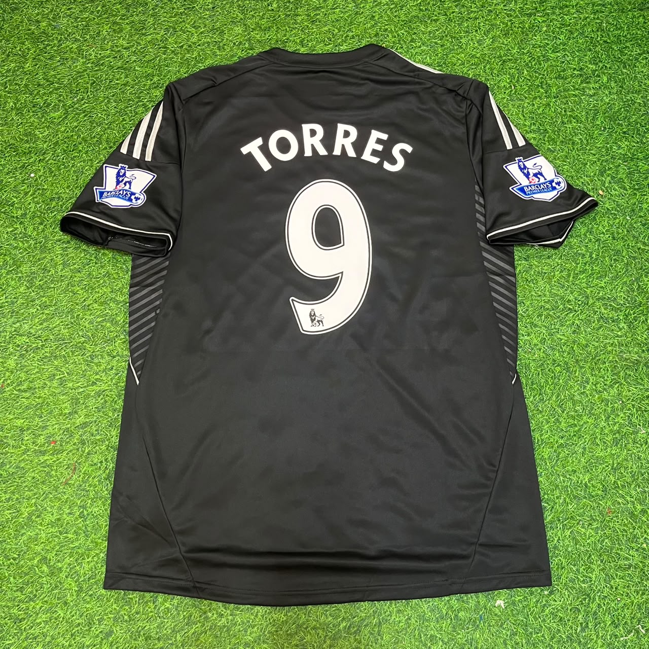 Fernando Torres Chelsea 2013/14 Black Retro Football Jersey Kit