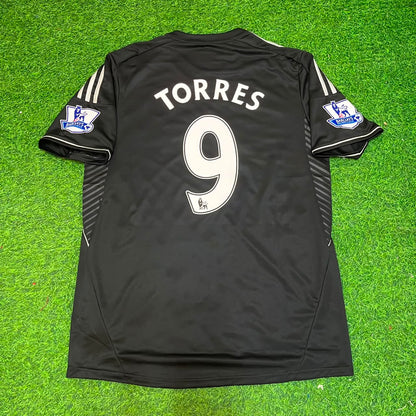 Fernando Torres Chelsea 2013/14 Black Retro Football Jersey Kit