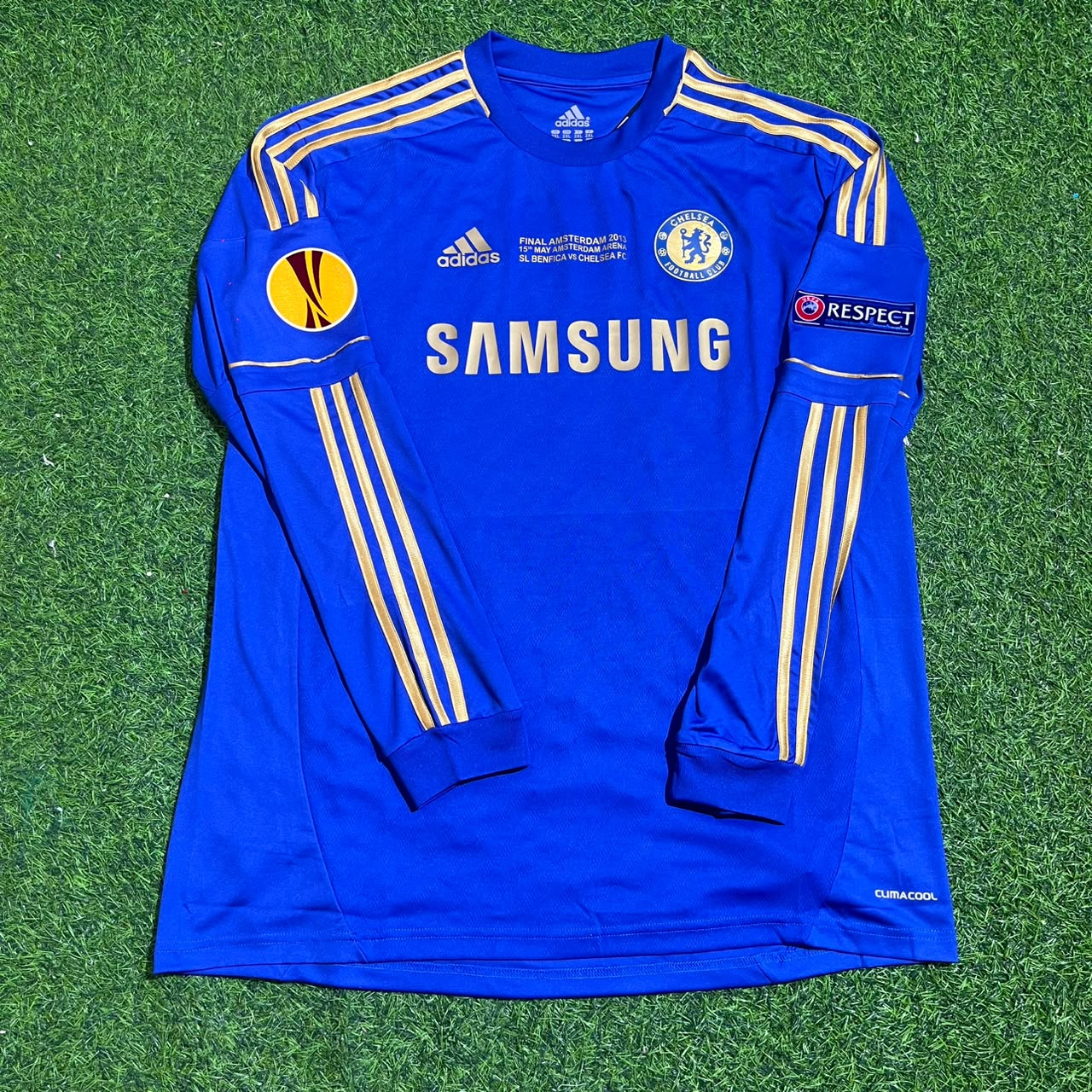 Fernando Torres 9-Chelsea 2013 Europe League Final Amsterdam Blue Retro Football Jersey