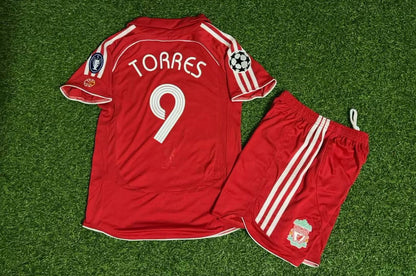 Fernando Torres Liverpool 2006 2007 Red Kids Football Jersey Collection