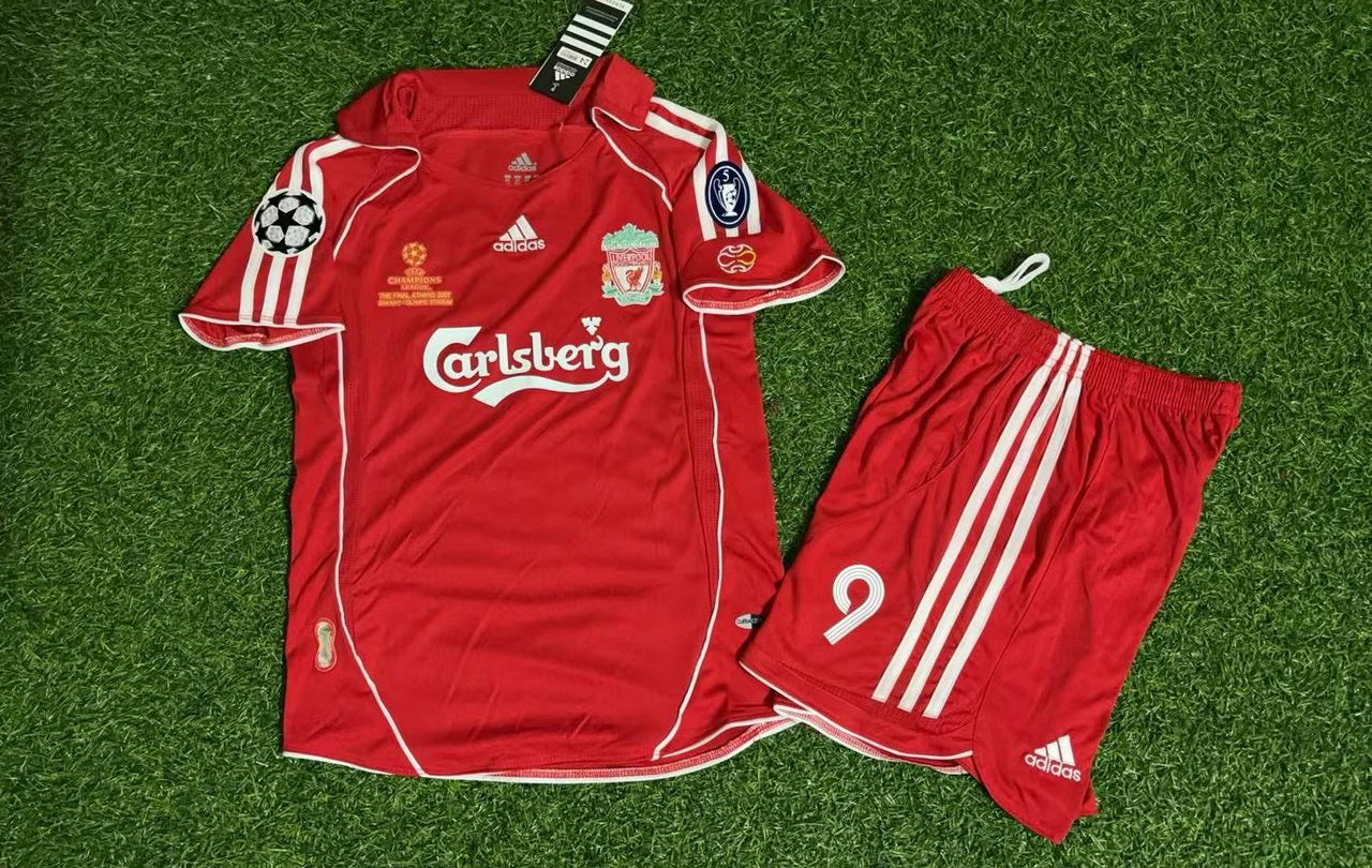 Fernando Torres Liverpool 2006 2007 Red Kids Football Jersey Collection