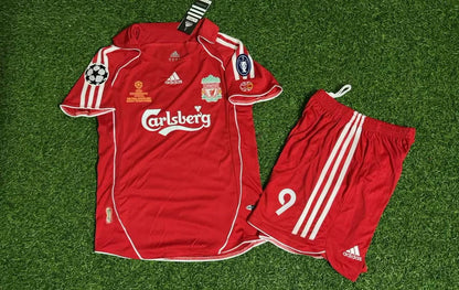 Fernando Torres Liverpool 2006 2007 Red Kids Football Jersey Collection