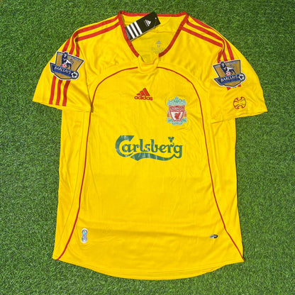 Harry Kewell Liverpool 2006/2007 Yellow Retro Football Jersey Collection