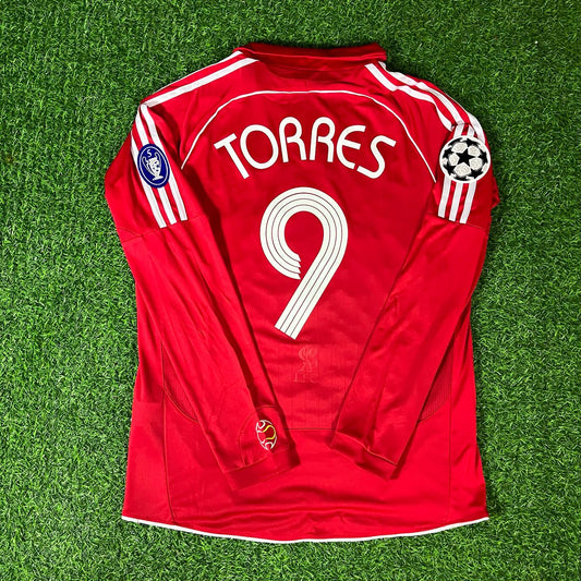 Fernando Torres 9 – Liverpool 2007 Athens Champions League Final Retro Kit Jersey Trikot Maillot