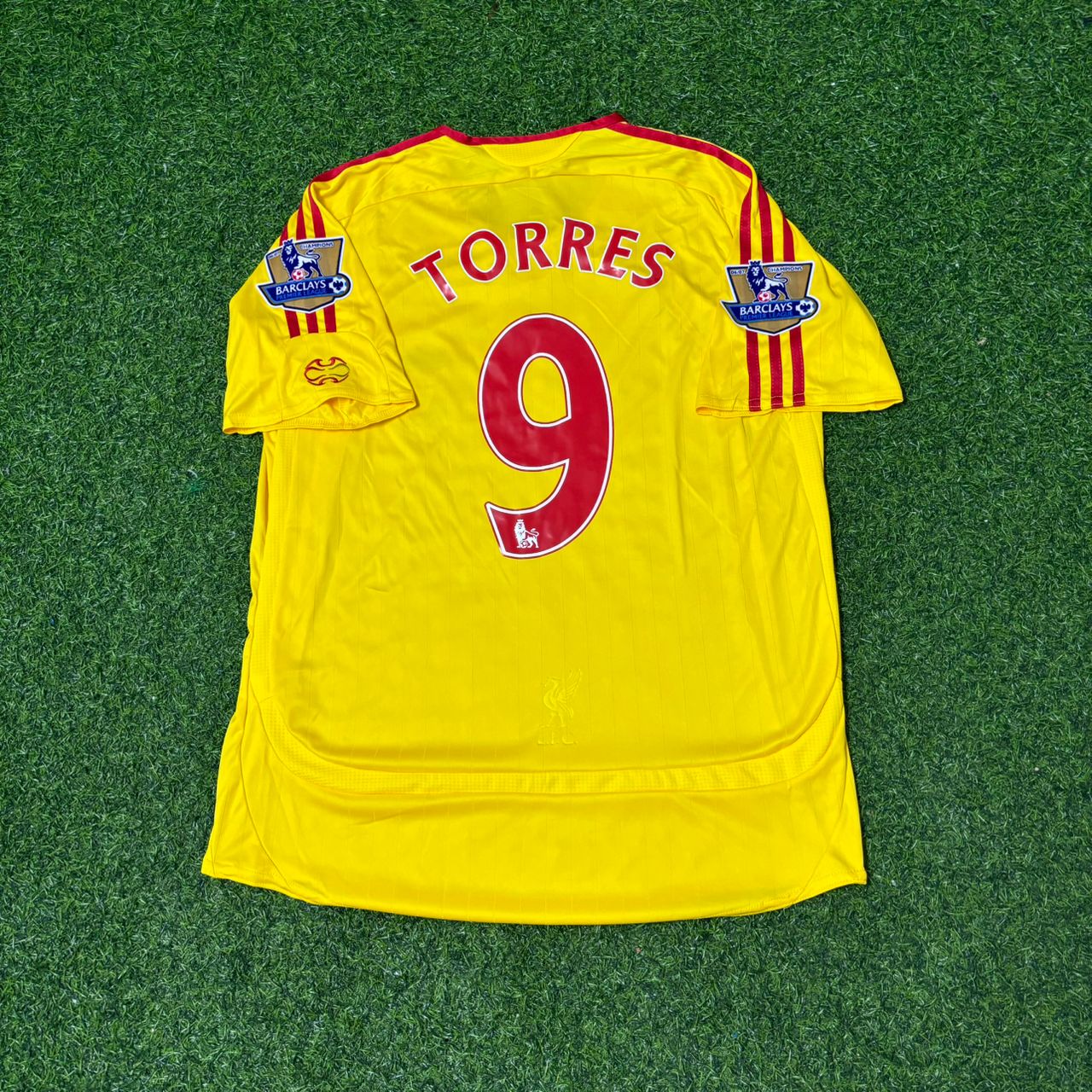 Fernando Torres Liverpool 2007 Yellow Retro Football Jersey Collection
