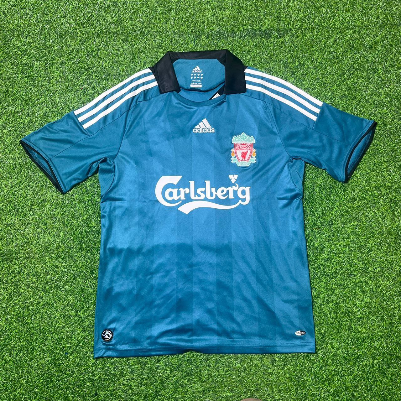 Xabi Alonso Liverpool 2008 2009 Green Retro Football Jersey Kit