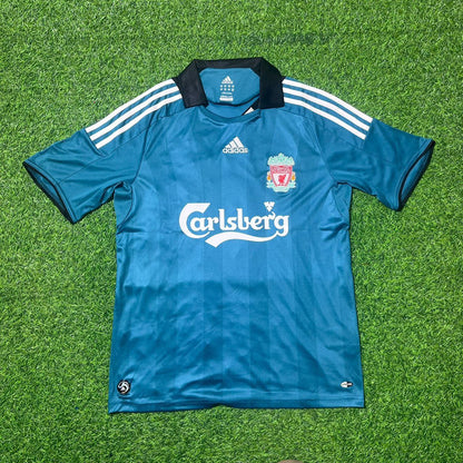 Xabi Alonso Liverpool 2008 2009 Green Retro Football Jersey Kit