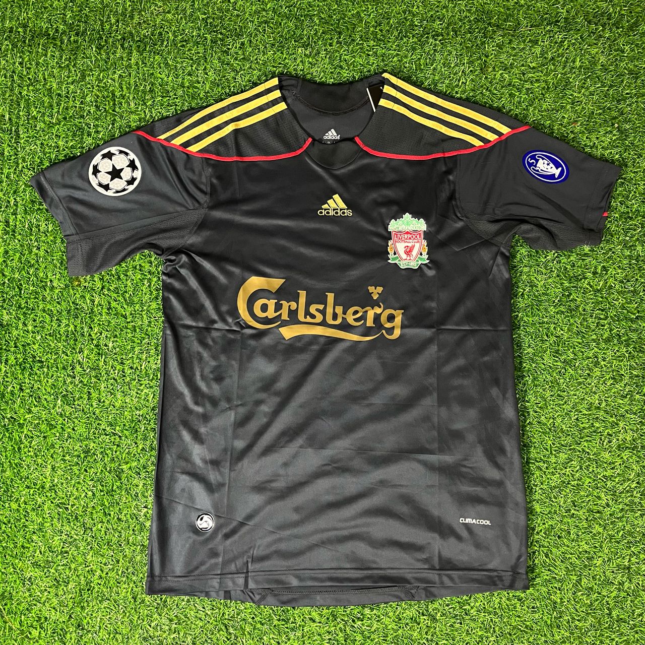 Fernando Torres 9 – Liverpool 2009-10 Black Retro Kit Jersey – | Trikot | Maillot