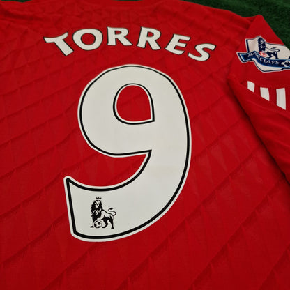 Fernando Torres Liverpool 2010 2012 Season Long Sleeves Retro Football Jersey Kit