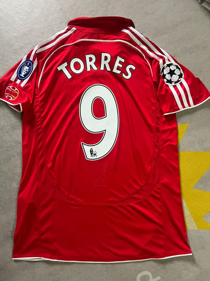 Fernando Torres Liverpool 2007 2008 Season Champions League Retro Football Jersey Kit