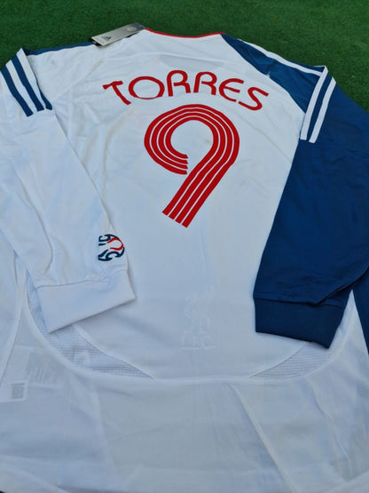 Fernando Torres Liverpool 2007 Long Sleeve Retro Football Jersey Kit