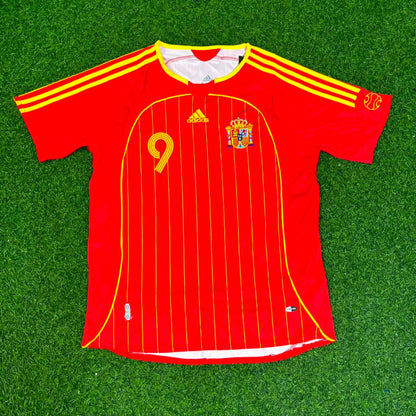 Spain World Cup 2006 Fernando Torres Red Home Retro Football Jersey