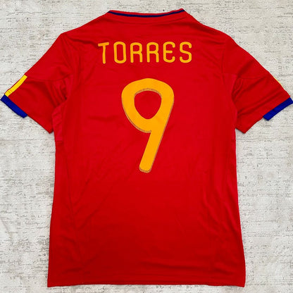 Fernando Torres Spain 2010 World Cup South Africa Champion Retro Football Jersey Kit