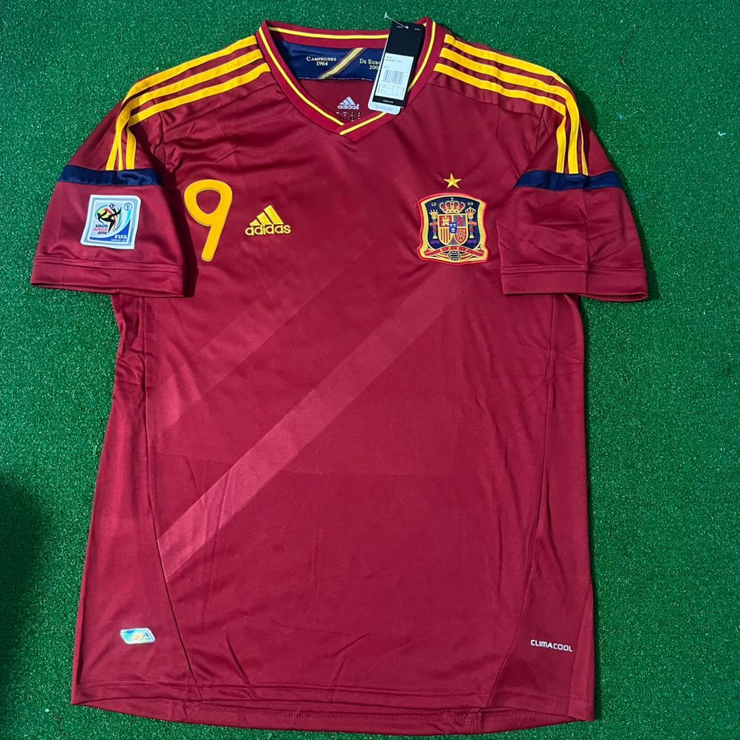 Fernando Torres Spain 2010 World Cup South Africa Champion Retro Football Jersey Kit
