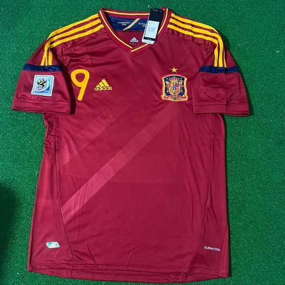 Fernando Torres Spain 2010 World Cup South Africa Champion Retro Football Jersey Kit