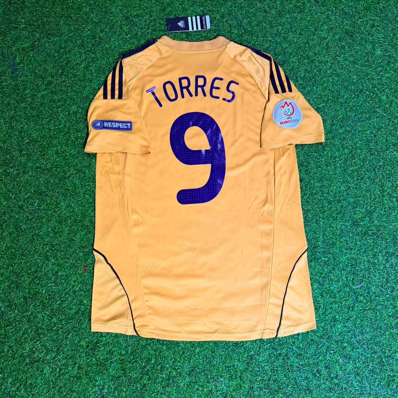 Spain EURO 2008 Fernando Torres 9- Retro Football Jersey
