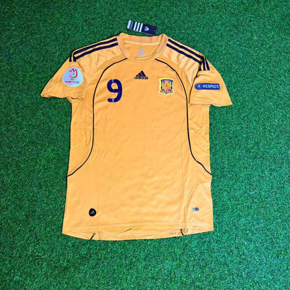 Spain EURO 2008 Fernando Torres 9- Retro Football Jersey