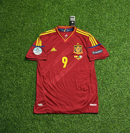 Spain EURO 2012 Fernando Torres Final Retro Football Jersey Kit