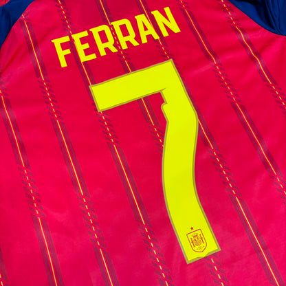 Spain World Cup 2026 Ferran Torres #7 Final Home Long Sleeve Football Jersey
