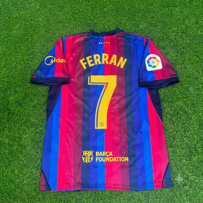 Ferran Torres #7 Barcelona 2027 Home Football Jersey