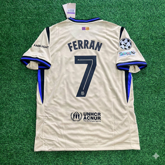 Ferran Torres Barcelona 2025/2026 Season Football Jersey Kit