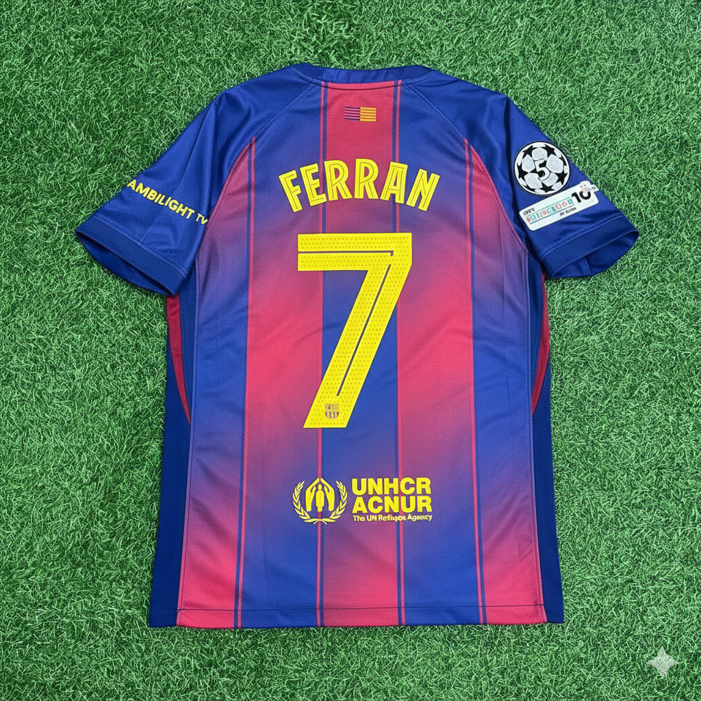 Ferran Torres Barcelona 2025/2026 Season Football Jersey Edition 2
