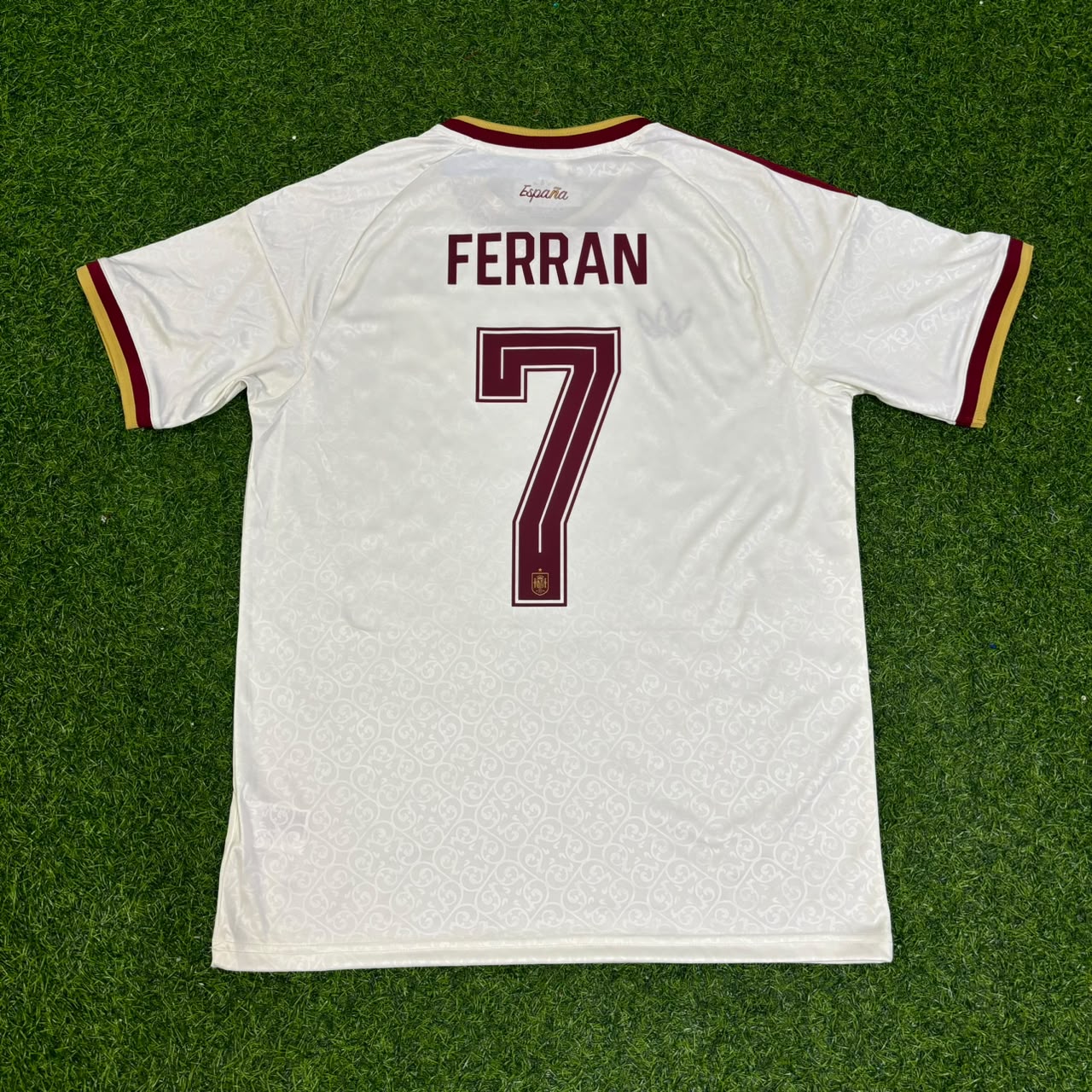 Spain World Cup 2026 Ferrán Torres #7 Two Star Champions Away Jersey Trikot Maillot