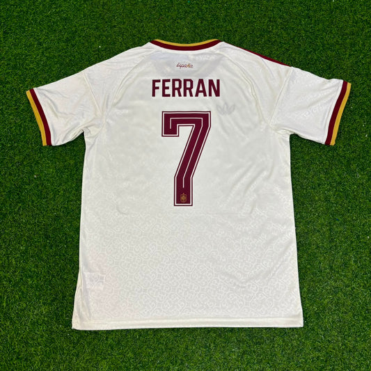Spain World Cup 2026 Ferrán Torres #7 Two Star Champions Away Jersey Trikot Maillot