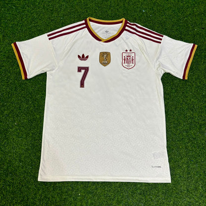 Spain World Cup 2026 Ferrán Torres #7 Two Star Champions Away Jersey Trikot Maillot