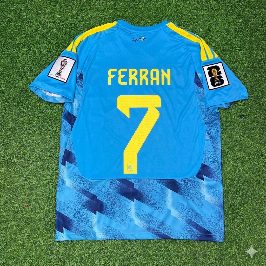 Ferran Torres #7 Spain 2026 World Cup Blue Special Football Jersey