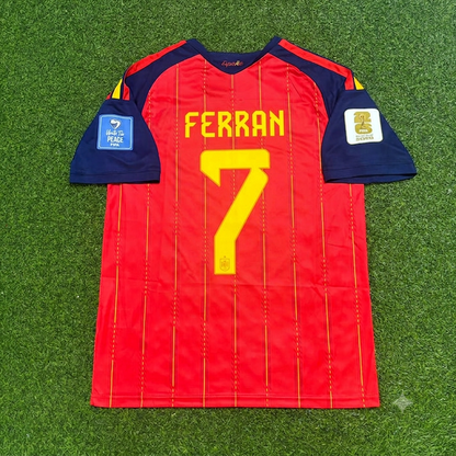 Spain World Cup 2026 Ferran Torres #7 Home Football Jersey