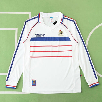 France World Cup 1998 Season Away White Retro Football Jersey