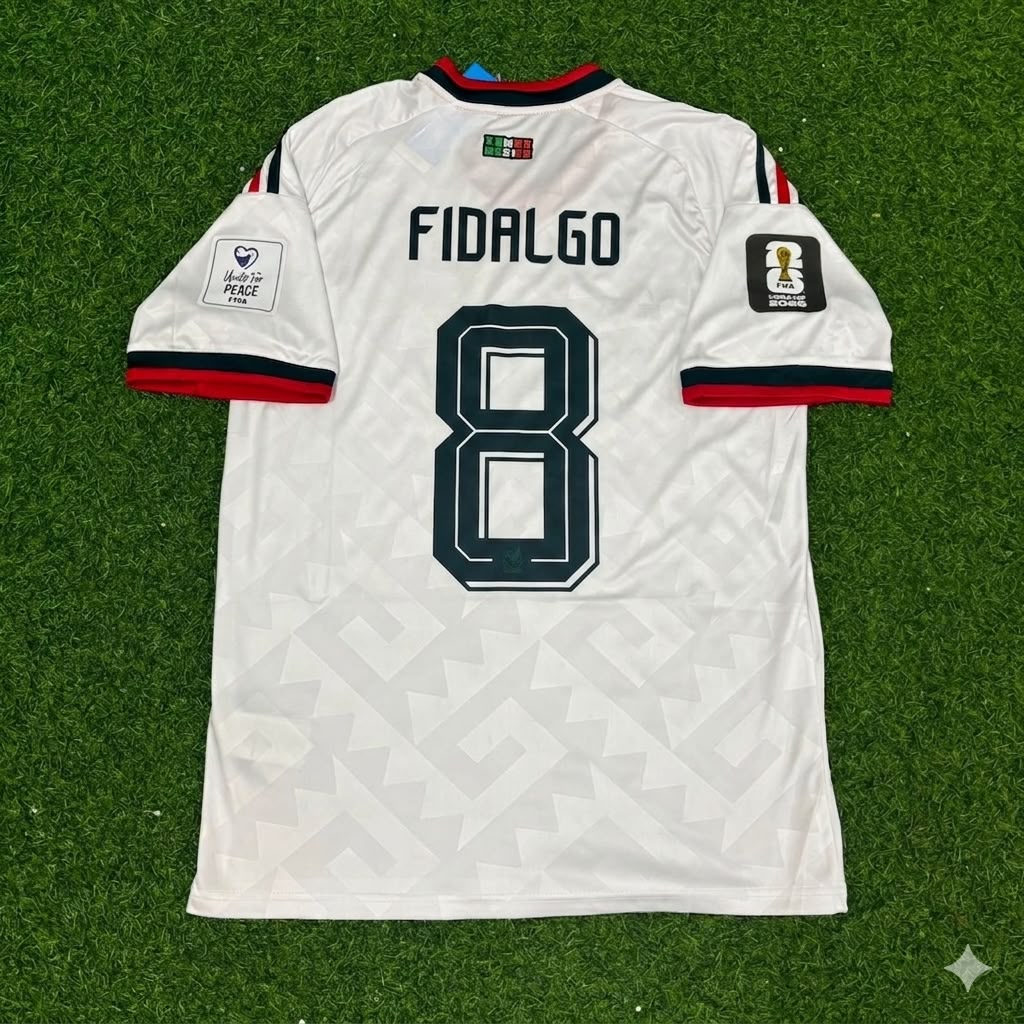 Mexico World Cup 2026 Alvaro Fidalgo Home White Football Jersey