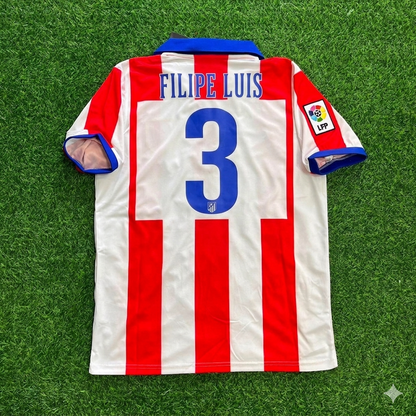 Filipe Luis 3 Atlético Madrid Home 2014/15 Retro Kit Football Jersey