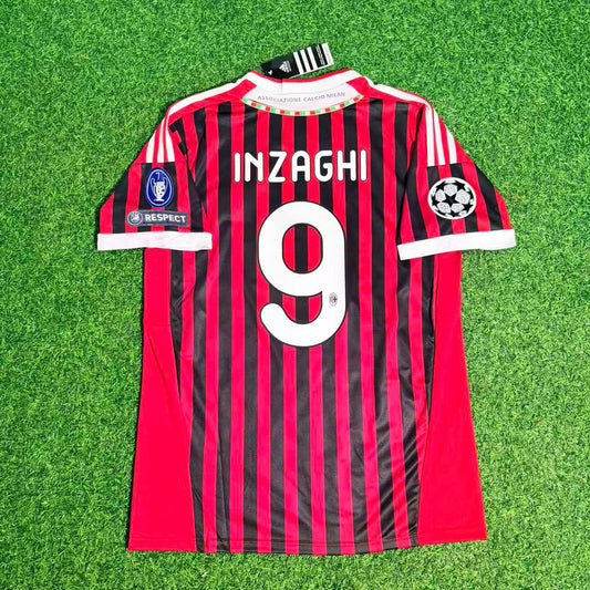 Filippo Inzaghi 9 - AC Milan Home 2011/12 Retro Football Jersey Kit