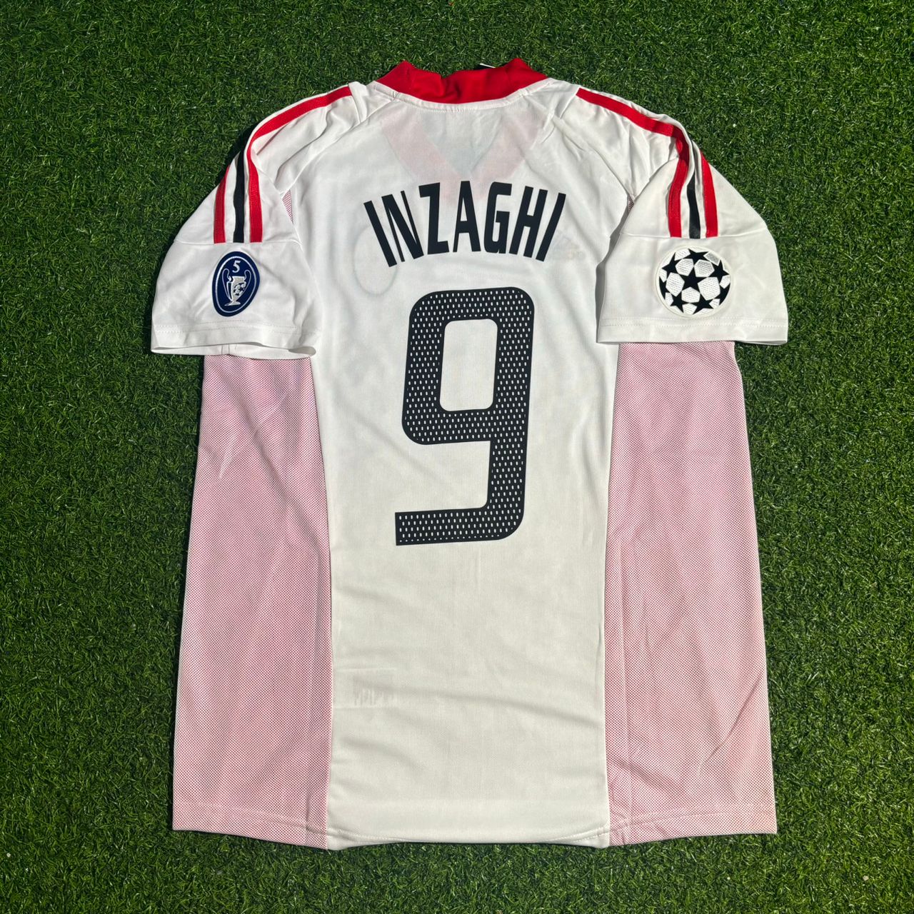 Filippo Inzaghi AC Milan 2003 Champions League Final White Retro Football Jersey Kit
