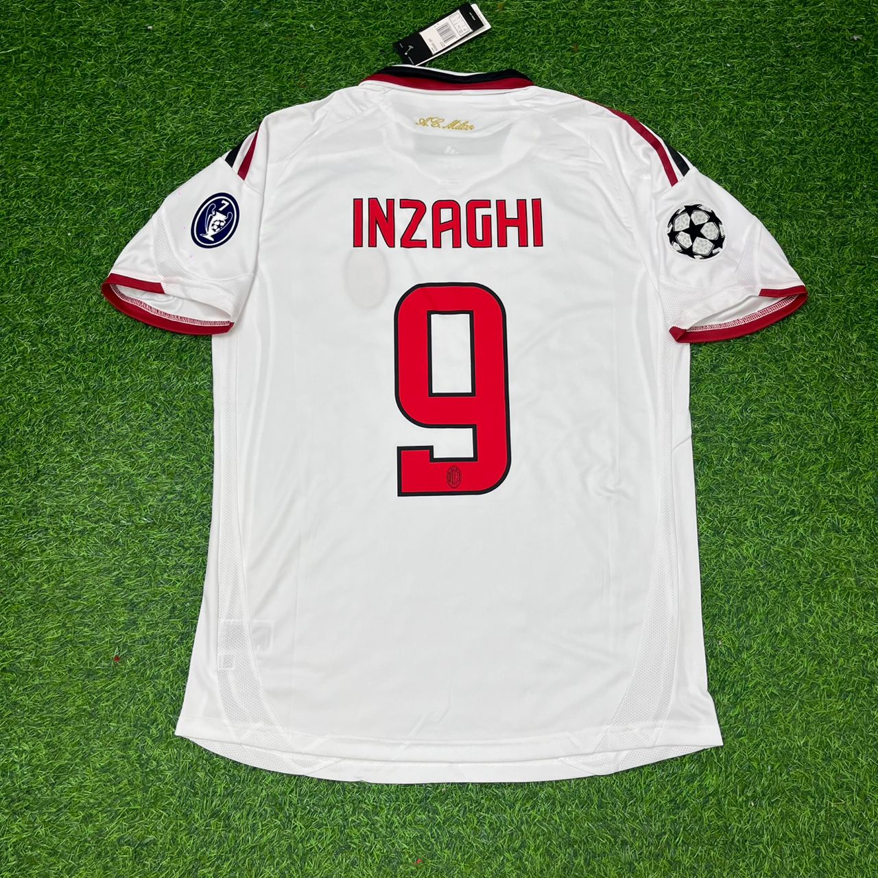 Filippo Inzaghi Milan 2009 2010 Season White Retro Football Jersey