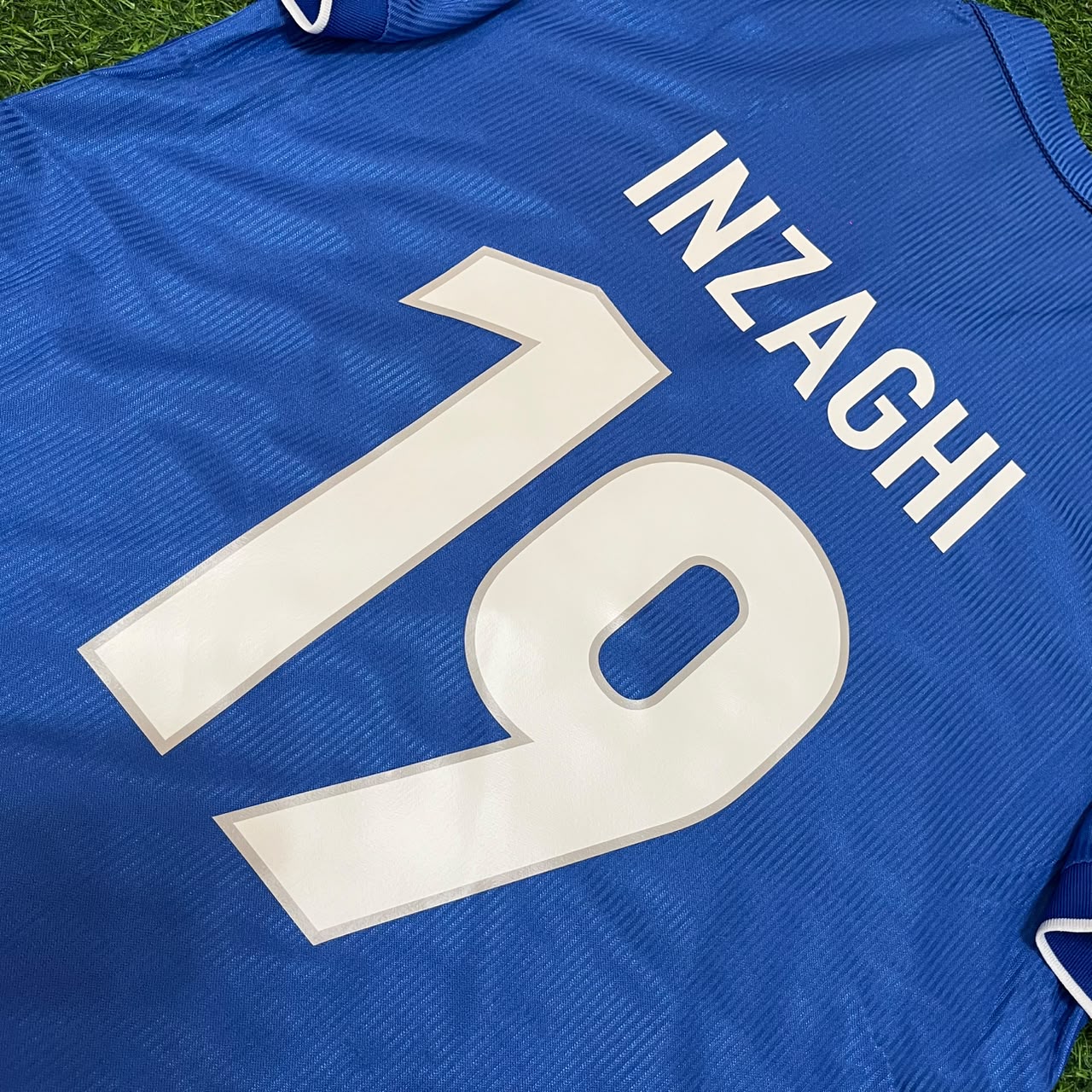Italy World Cup 1998 Filippo Inzaghi Home Blue Retro Football Jersey