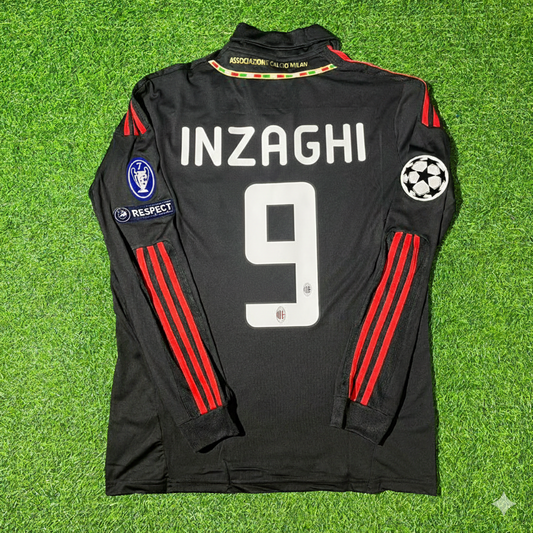 Filippo Inzaghi AC Milan 2011/12 Red & Black Retro Football Jersey Collection