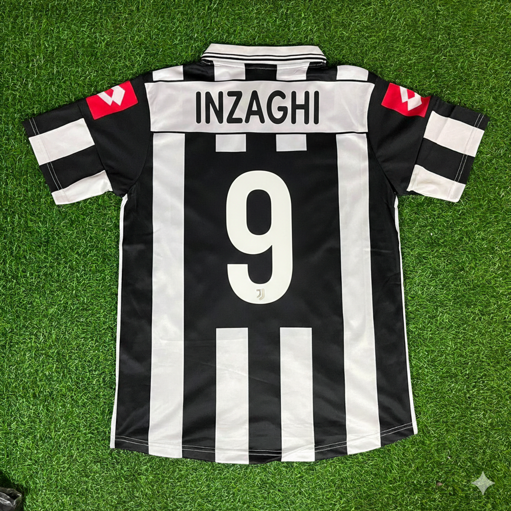 Filippo Inzaghi Juventus 2001 2002 Season Retro Football Jersey