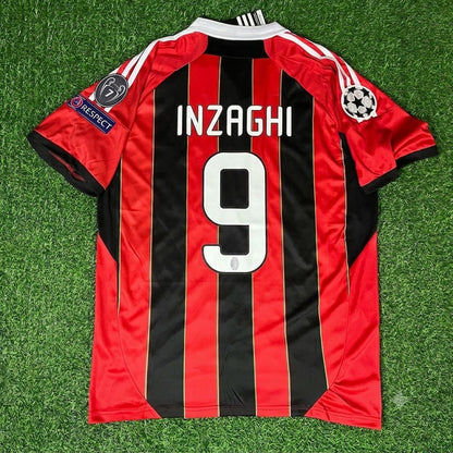 Filippo Inzaghi AC Milan Home Retro Football Jersey Kit