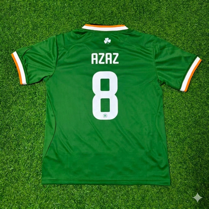 Finn Azaz #8 Ireland 2026 Green Football Jersey