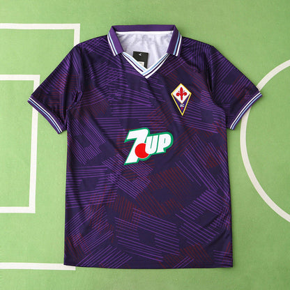Fiorentina 1992/1993 Season Home Retro Football Jersey