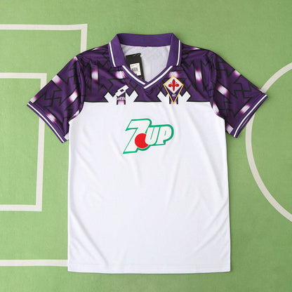 Fiorentina 1992/1993 Season Away Retro Football Jersey Kit