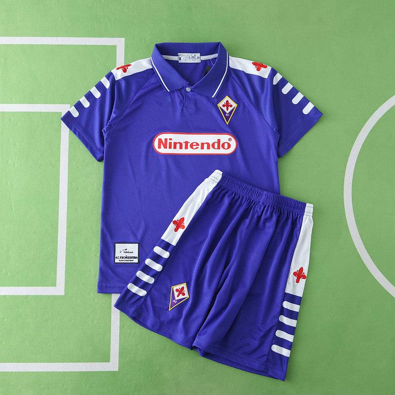 Fiorentina 1998 Home Kids Retro Football Jersey